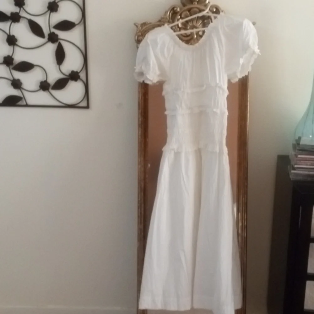 White Midi Dress - Picture 4 of 8